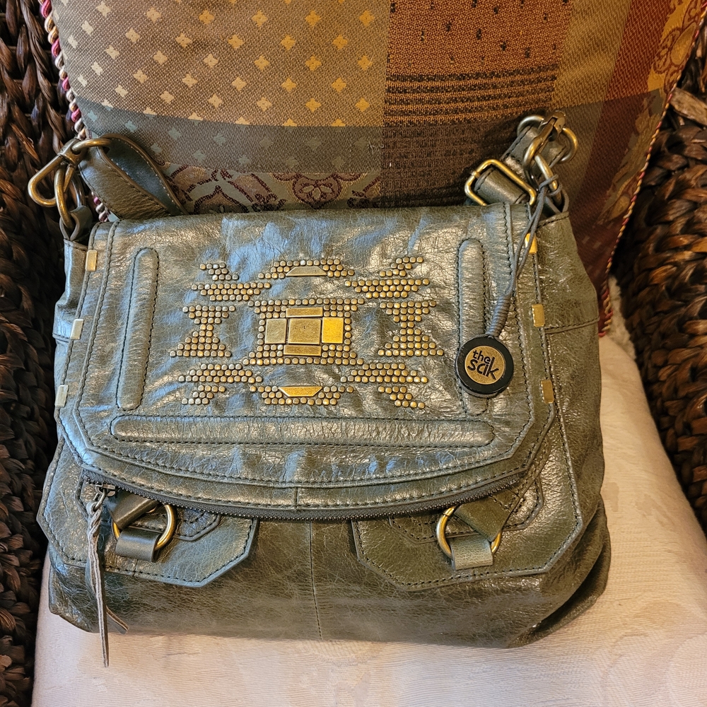 The Sak Destressed Leather Shoulder Bag